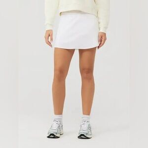 NEW Outdoor Voices The Exercise 3 Inch Skort XL White Tennis Pickleball Skirt